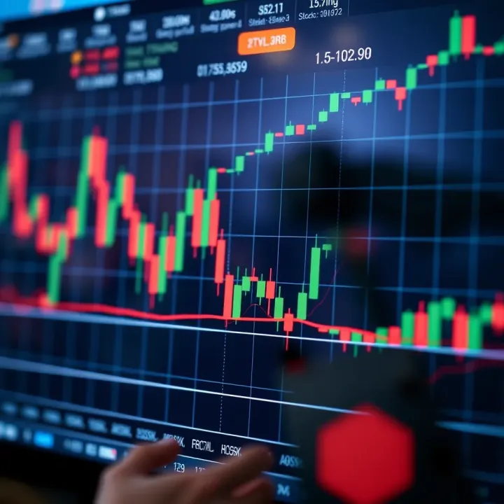 Graph showing stock price movements highlighting short to medium-term trends suitable for swing trading