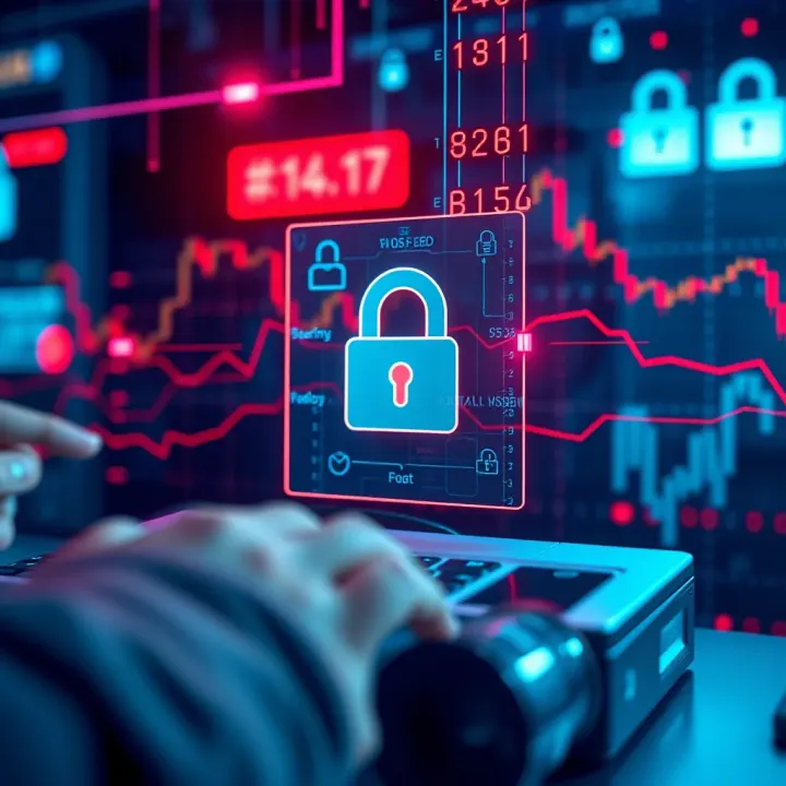 Security Features in Binary Login Authentication Visual representation of security features protecting digital credentials in online authentication