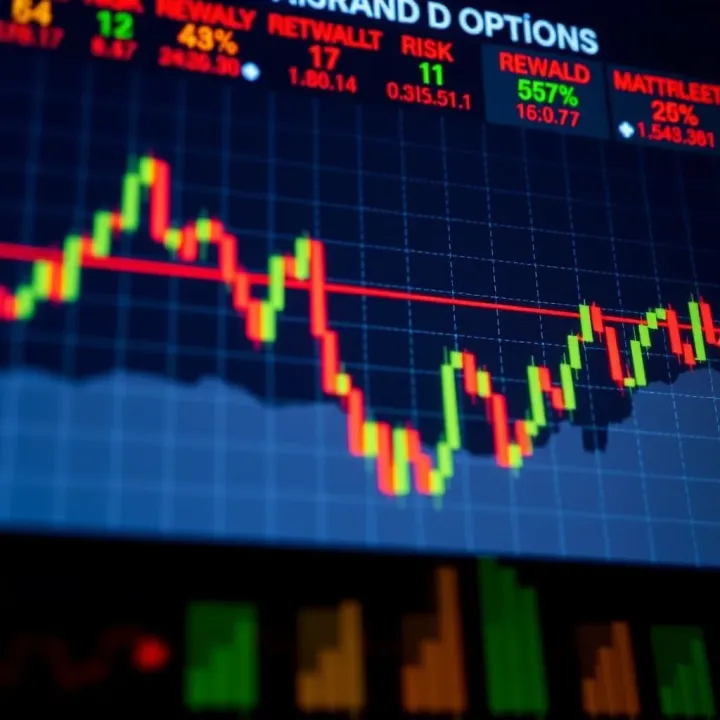 Risk and Reward in Binary Options for South African Traders Chart displaying risk and reward scenarios in binary options within South African market context