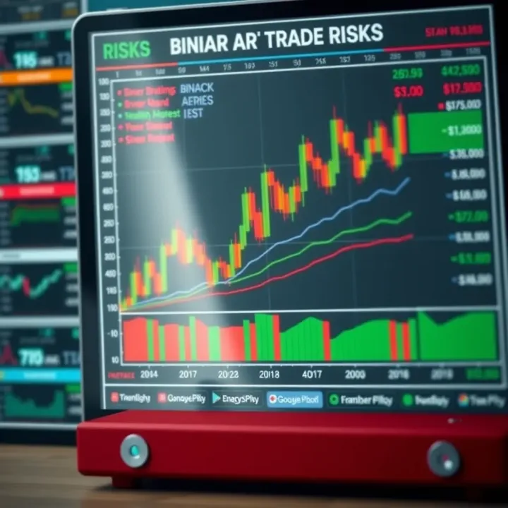 Chart displaying binary trade risks and regulatory framework in South Africa