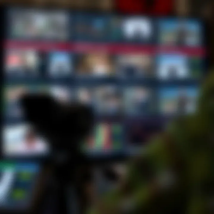 Curated Video Tutorials Covering Forex Trading Fundamentals Collection of video tutorials on forex trading fundamentals arranged on a digital screen