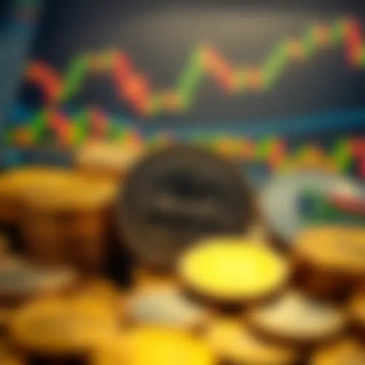 South African Rand coins and financial charts representing trading risks and benefits