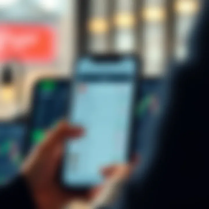 User-friendly trading app interface displaying market options and portfolio overview