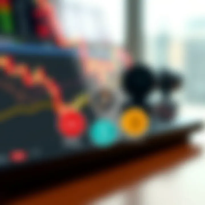 Diagram illustrating common forex trading terms such as pips, lots, and spreads