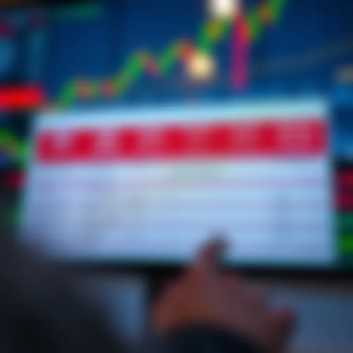 Chart showing different order types and analysis methods used in forex trading