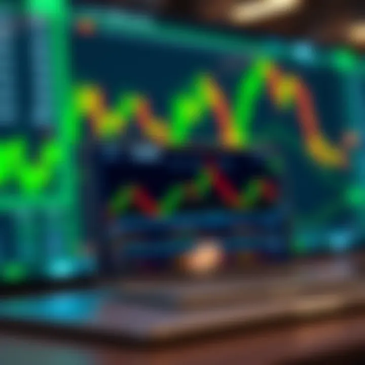 Forex Trading Course Modules on an Online Learning Platform Illustration of an online learning platform displaying forex trading course modules with charts and currency symbols