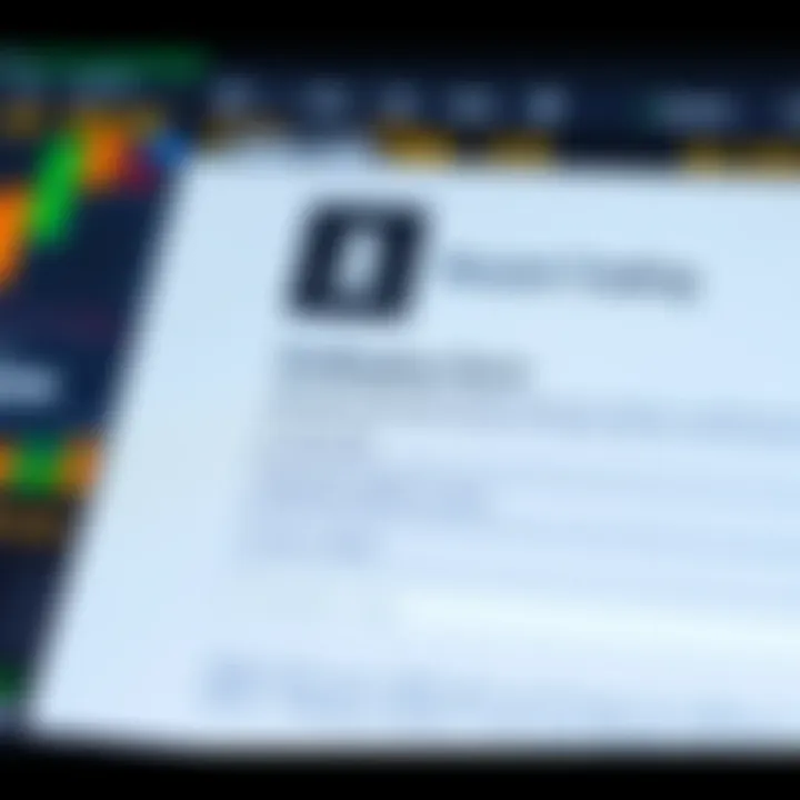 Digital Verification Form for Forex Account Confirmation Close-up of a digital verification form showing personal identification details for account confirmation