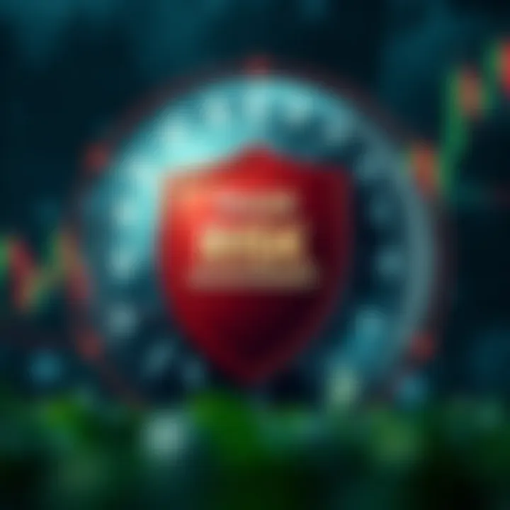 Risk Management Fundamentals in Forex Trading Conceptual diagram of risk management with shield and currency symbols around a globe