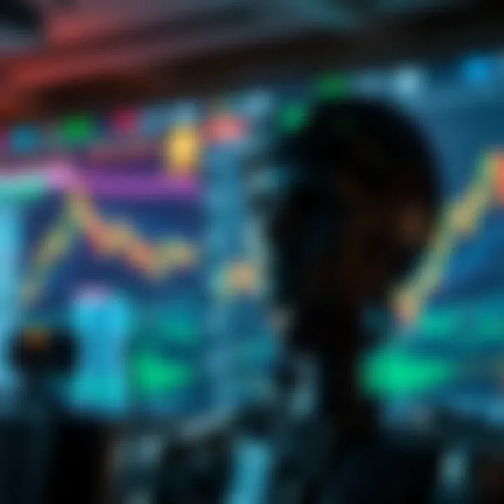 Conceptual graphic illustrating risk management and automated trading in forex market