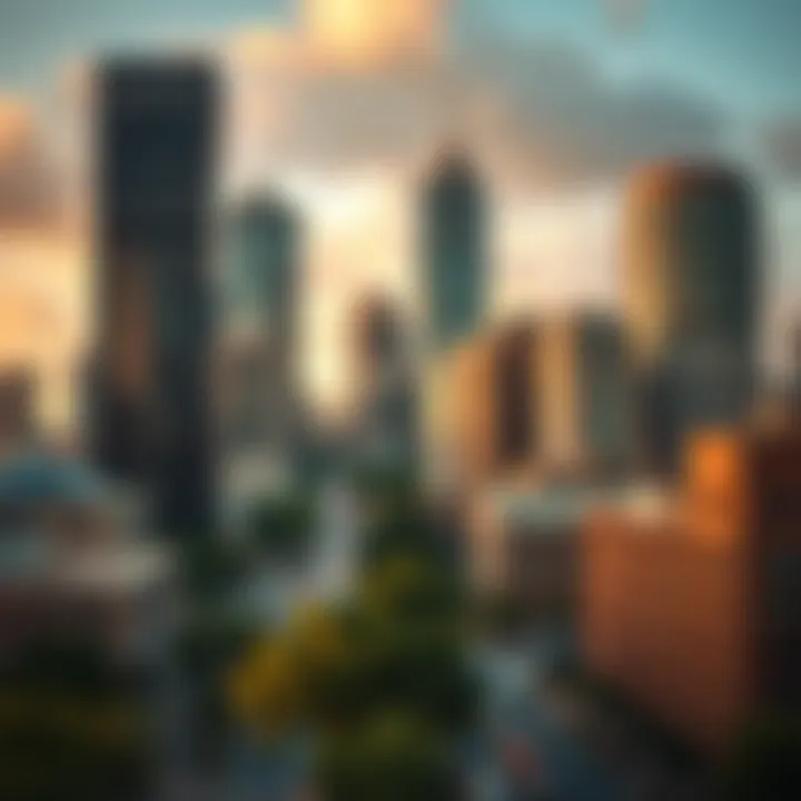 Cityscape of Johannesburg with financial district buildings symbolizing the forex trading environment