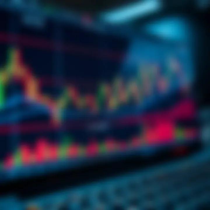 Graph displaying currency pair fluctuations on a forex trading platform