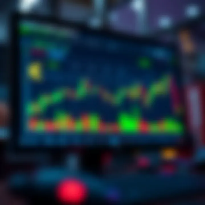 Automated Forex Trading with Rand Currency Analytics Digital interface showing automated forex trading charts with South African rand currency symbols