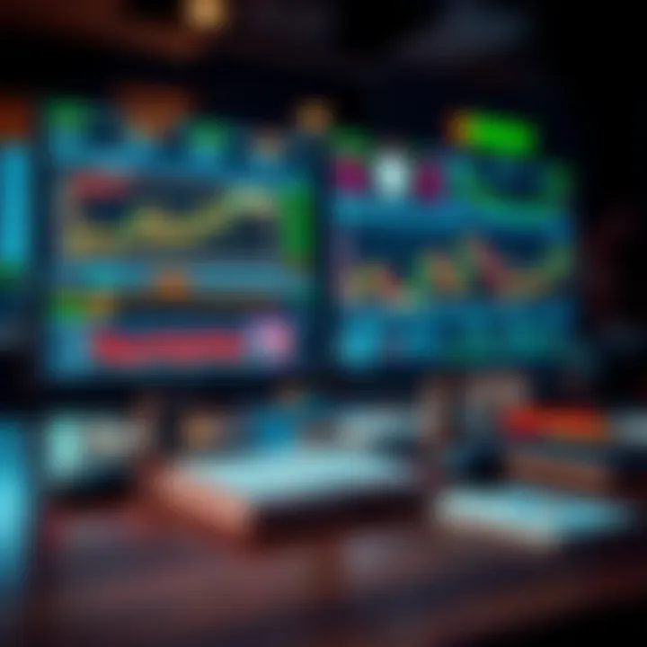 Visual representation of various learning methods and educational tools used in forex trading courses