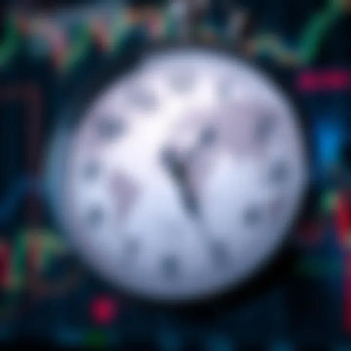 Global forex trading sessions clock showing overlap periods in South African Standard Time