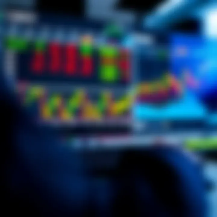 Screenshot of a forex trading simulator interface showing currency pairs and interactive charts