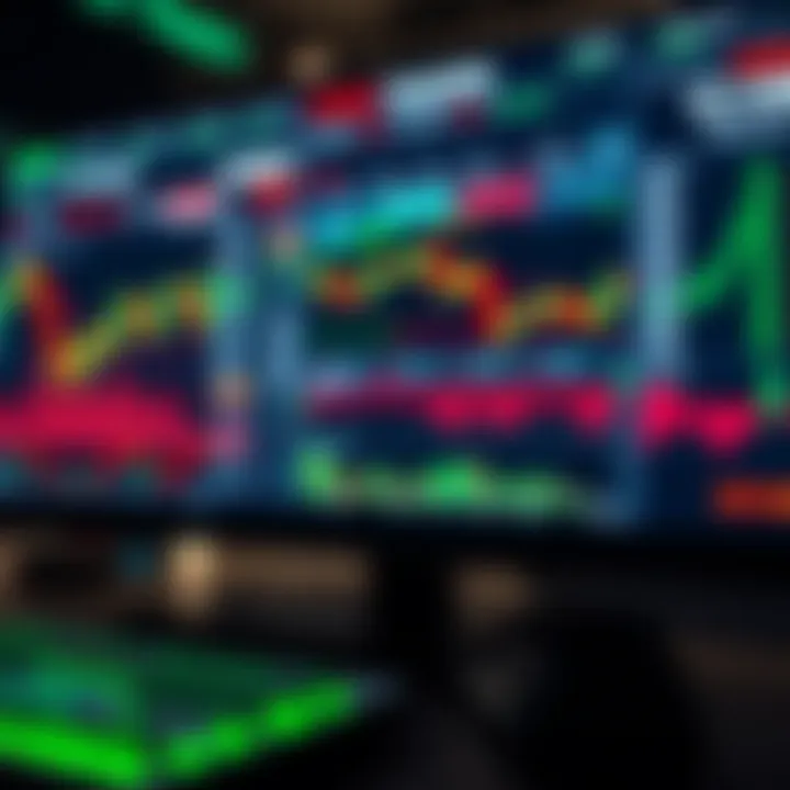 Dashboard displaying forex trading software with charts, indicators, and automation tools