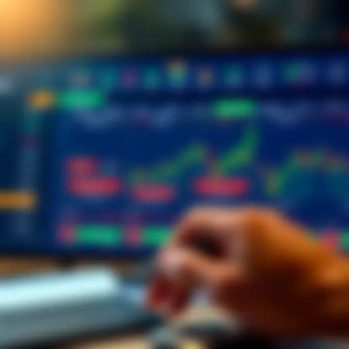 Dashboard showing economic calendar events and risk management settings for forex trading