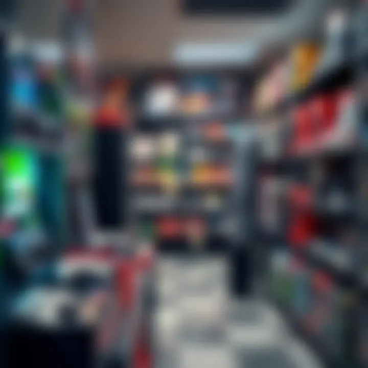 Interior display of various products available at Game Store Paarl