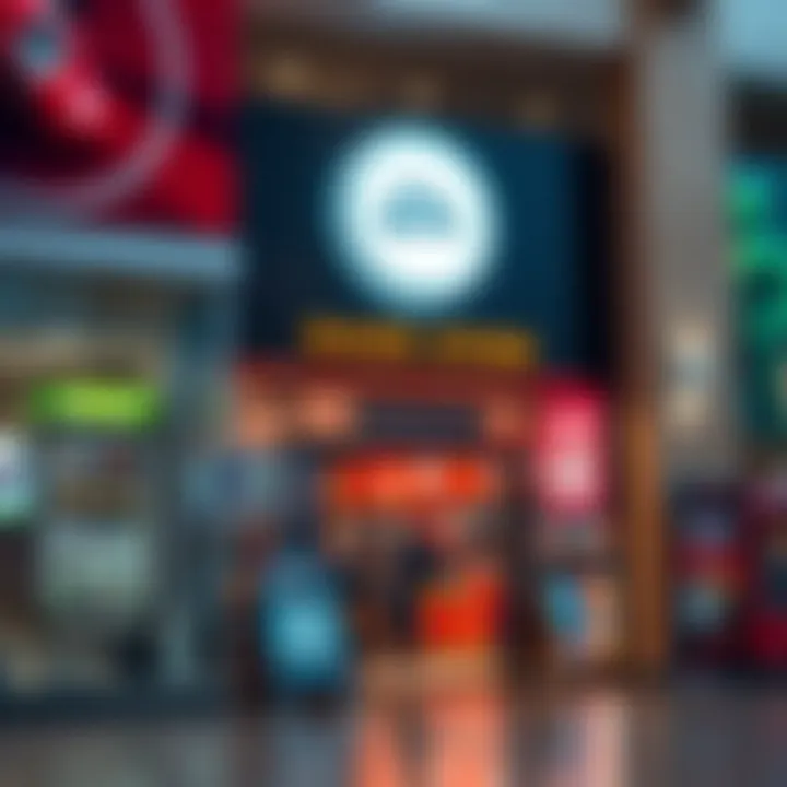 Exterior view of a game store in a South African shopping center during operating hours