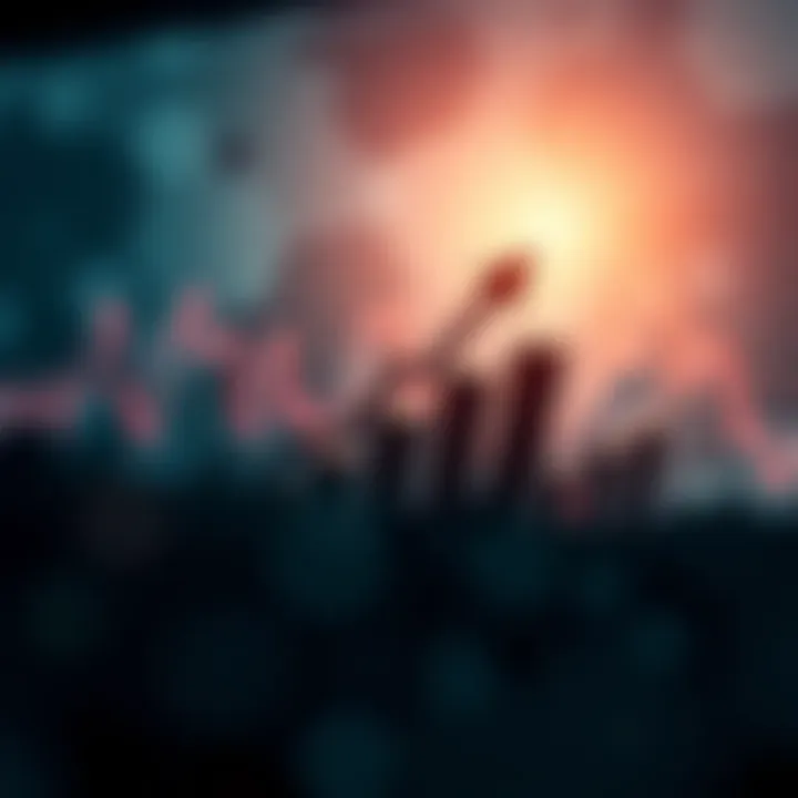 Motivational Forex Wallpaper Highlighting Bullish Market Trends Inspirational forex-themed wallpaper featuring bullish trends and upward market arrows to motivate traders