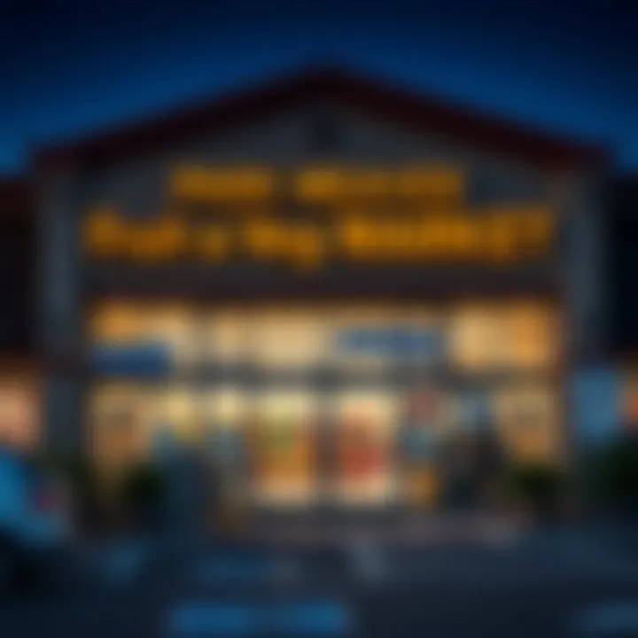 Entrance to Park Meadows Fruit and Veg Market with parking area and directional signs