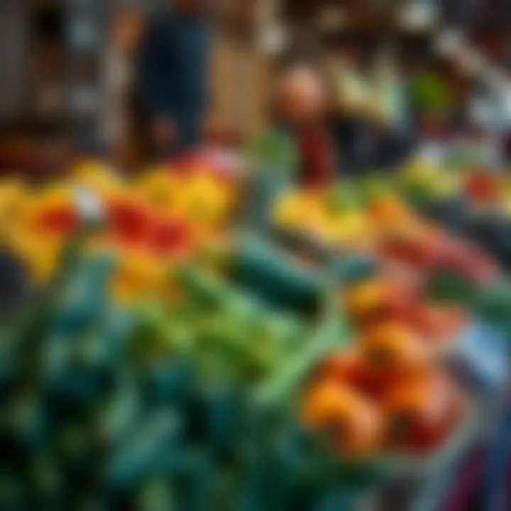 Fresh assortment of fruits and vegetables displayed at a Polokwane market stall