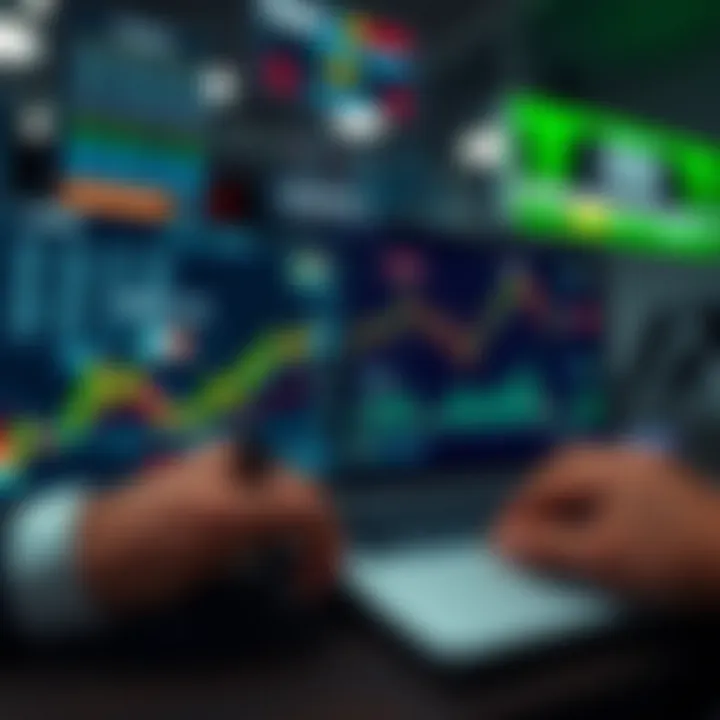 Abstract graphic representing risk-free trading environment with digital elements symbolizing South African traders gaining experience