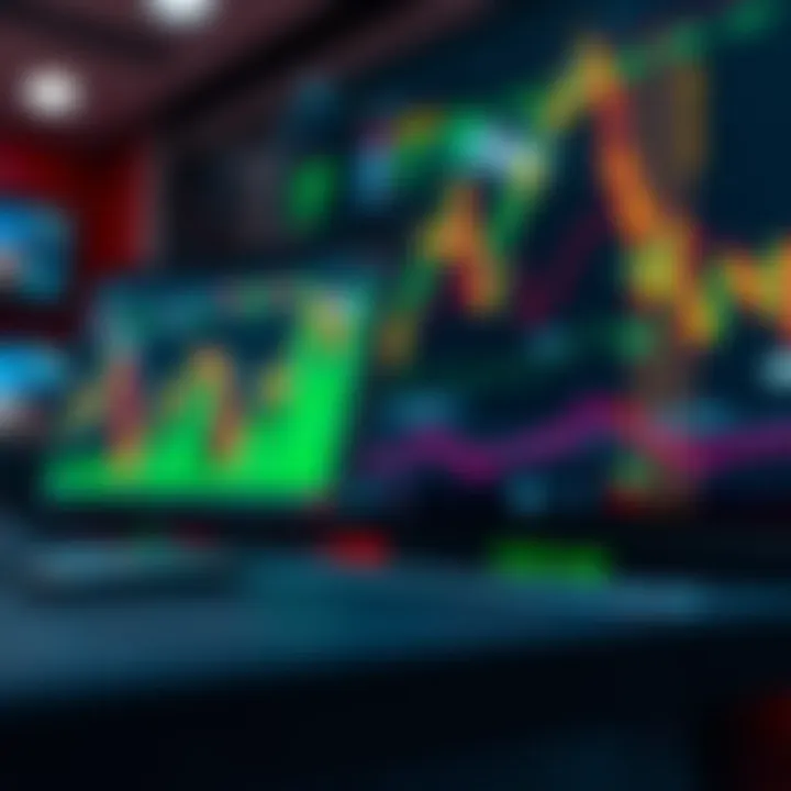 Visualization of forex trading strategies and market analysis tools