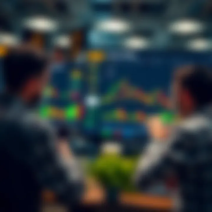 Graphical representation of social trading features showing trader interactions and strategy sharing on Forex platform