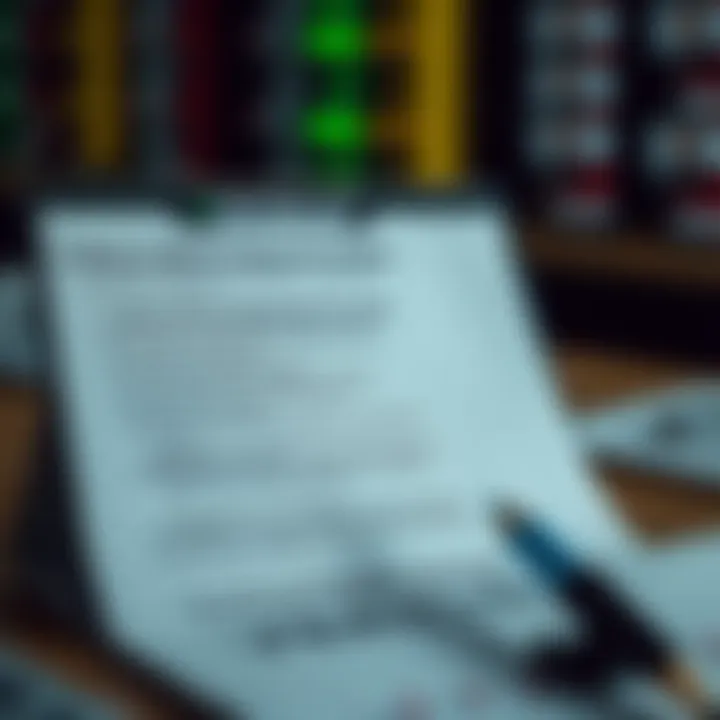 Illustration of checklist with criteria for choosing reliable trading signal providers