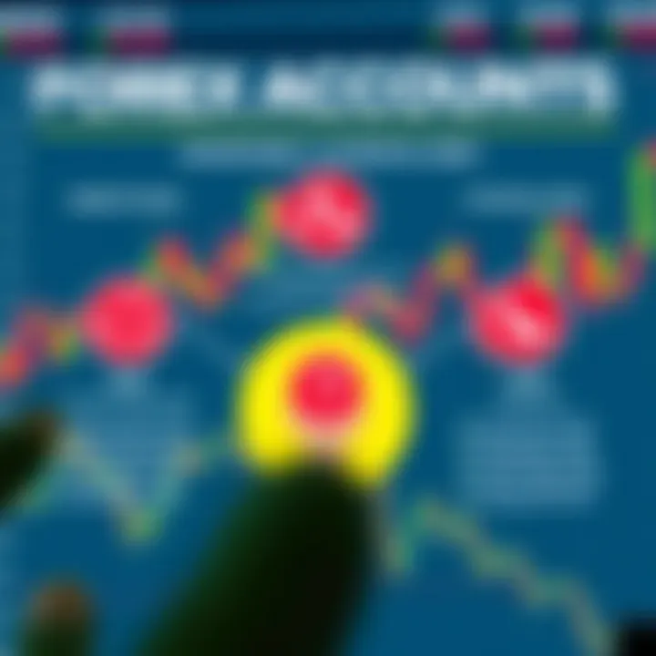 Graphic illustrating benefits and risks associated with forex trading accounts