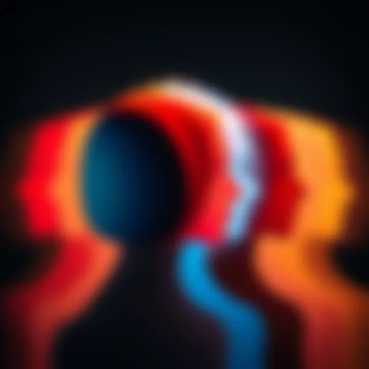 Abstract representation of gender spectrum with diverse colors blending smoothly