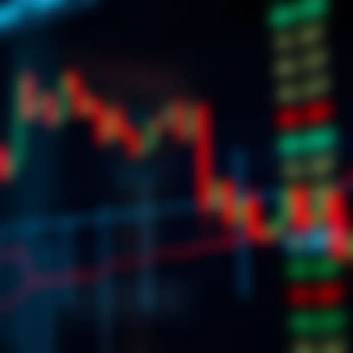 Illustration of a hammer candlestick pattern with a small body and long lower wick on a price chart