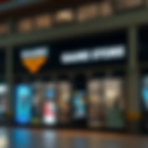 Exterior view of a Game store in a South African shopping center showing the storefront and signage