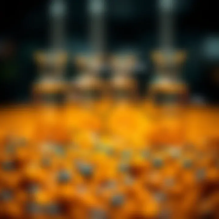 Diagram illustrating the Wilson equation model describing interactions in non-ideal liquid mixtures