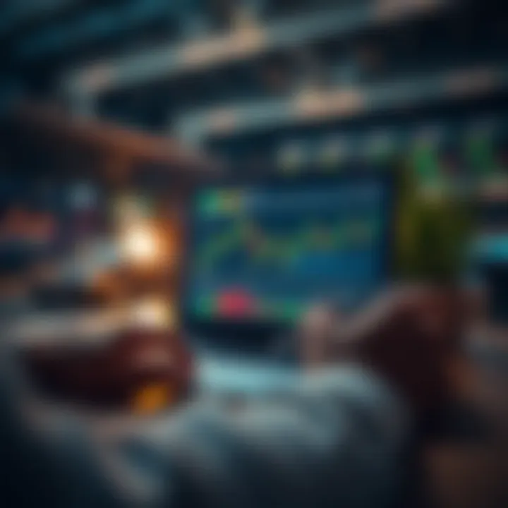 Digital Resources for Learning Forex Trading in South Africa Illustration of online forex trading education with digital learning tools