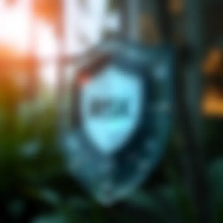 Illustration of protective shield symbolizing safeguarding assets and reputation