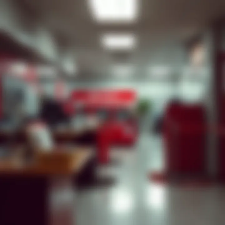 Customer Service Area at Wilro Park Post Office Counter inside Wilro Park Post Office with postal services available