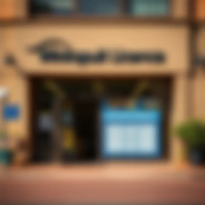 Front entrance of Winklespruit Licence Office showing office hours signage