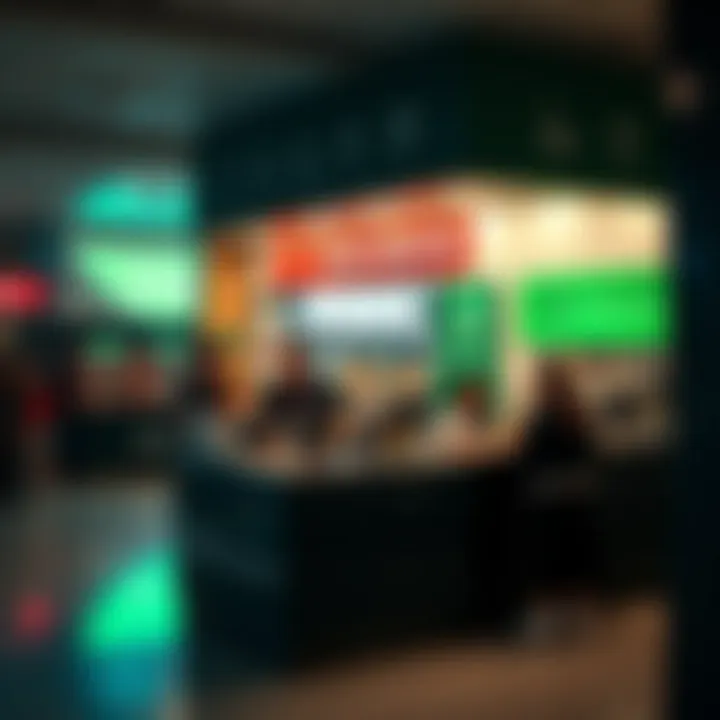 Customer service desk inside the Xavier Junction Licence Department with staff assisting a visitor