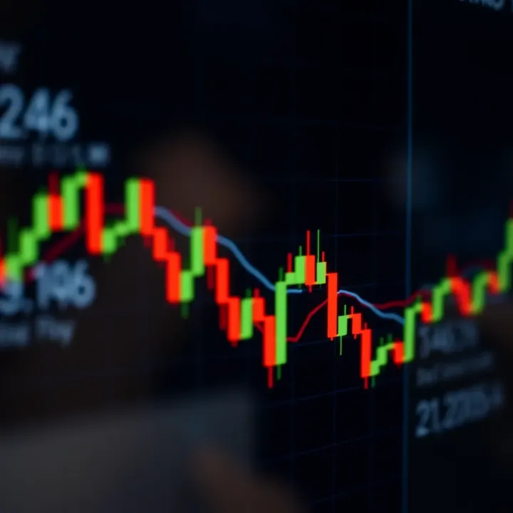 Chart showing a series of candlesticks forming a continuation pattern during an upward trend