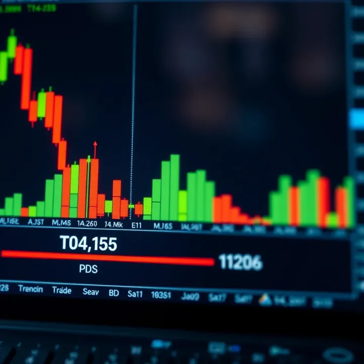 Candlestick Chart Example Highlighting Pattern Identification and Strategy Sample candlestick chart demonstrating pattern recognition and trading decisions