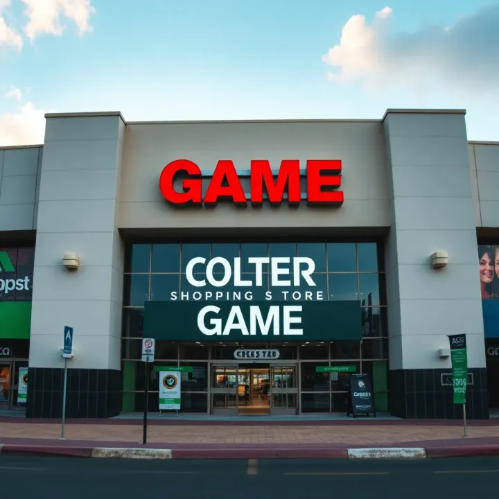 Exterior view of Cresta Shopping Centre with Game store visible