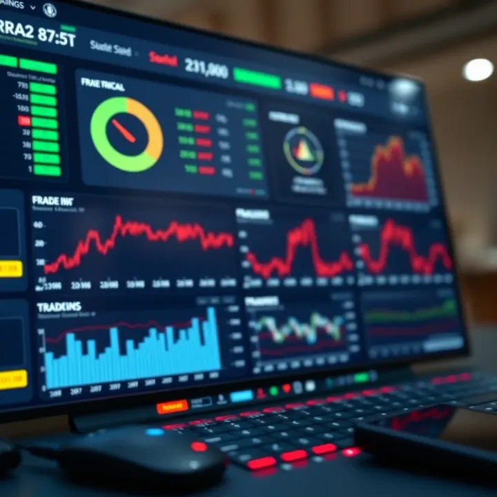 Dashboard displaying forex monitoring tools and risk management metrics