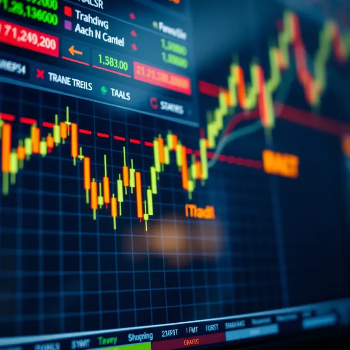Forex Trading Signals and Market Trend Analysis Chart displaying forex trading signals with annotation and trend indicators