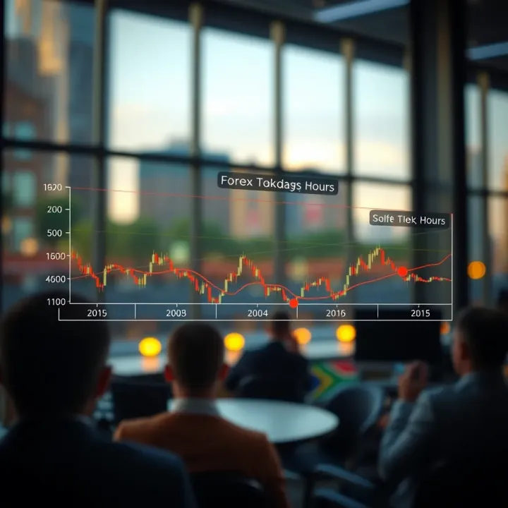 Key Forex Market Overlaps and Trading Opportunities in South Africa Chart illustrating overlapping forex market hours and optimal trading periods for South African traders