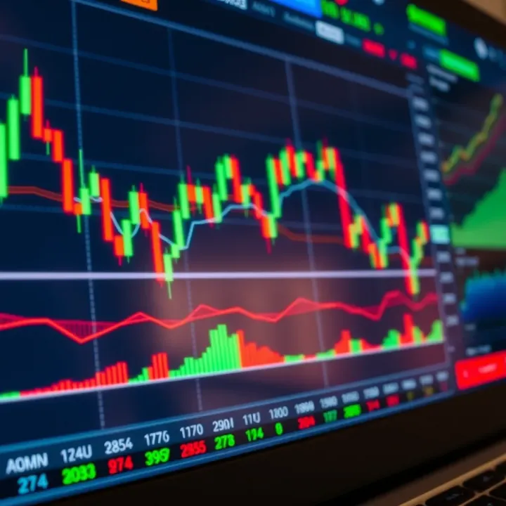 Forex Technical Indicators Featuring Moving Averages and Oscillators Collection of forex technical indicators including moving averages and oscillators on a trading platform