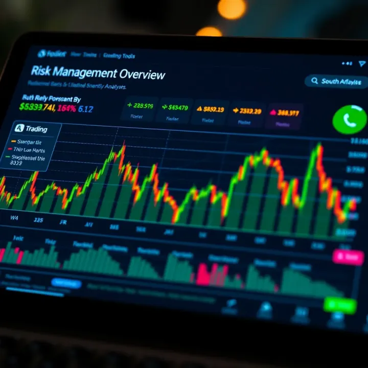 Risk Management and Regulatory Overview for Forex Traders Chart illustrating risk management strategies and regulatory considerations for South African forex traders