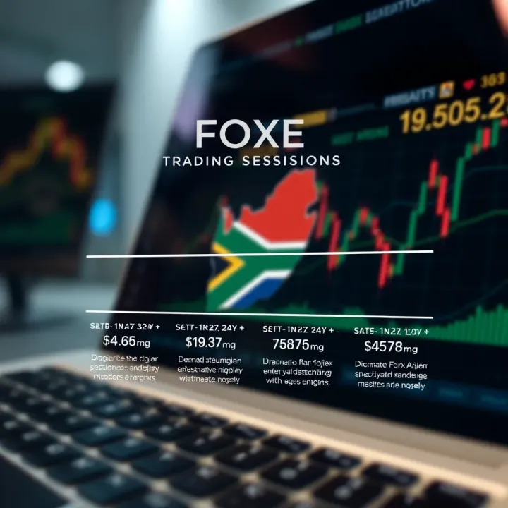 Diagram illustrating the impact of major trading sessions on South African forex market activity