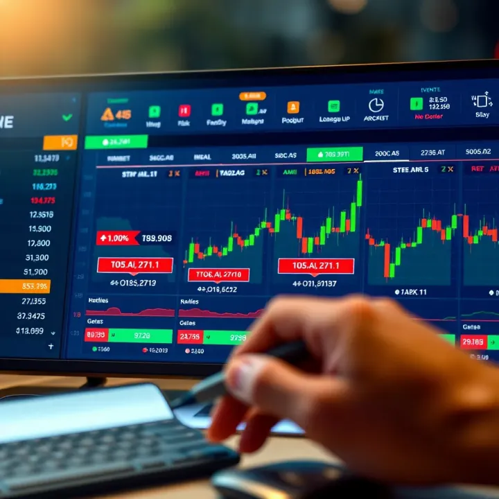 Economic Calendar and Risk Control Tools for Forex Trading Dashboard showing economic calendar events and risk management settings for forex trading